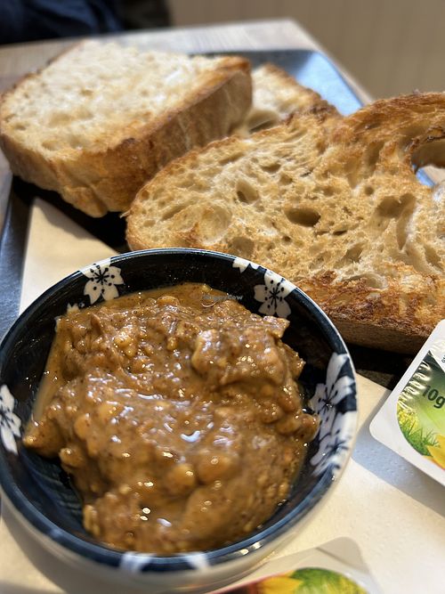Sour dough with peanut butter   at The Mad Merchant Coffee House in Plymouth