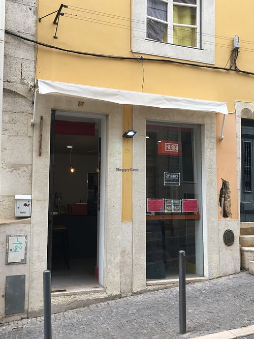 Outside  at Green Revolution - Maybe closed in Lisbon
