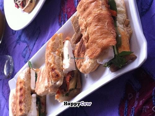 Sándwich VOP 
Ciabatta, Vegetables,,  Fresh Cheese & Rucula  at V.O.P. - Very Organic People in Santiago