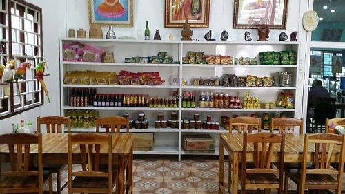 inside at Vegetarian in the Golden Age in Vientiane