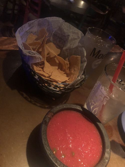 Chips and spicy salsa   at Cabo RVC in Rockville Centre