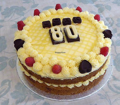 Birthday cake at Fairfoods in Willand