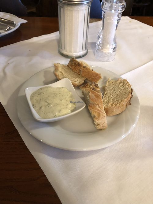Bread with spinach dip ( taste like mom use to make)   at Schaberger Bahnhof in Solingen
