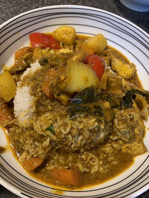 Curry & rice   at Pho Me in Hitchin