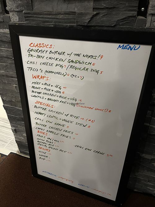 Def recommend the butter chicken on rice and the lentil stew!  at Vegango in Edmonton