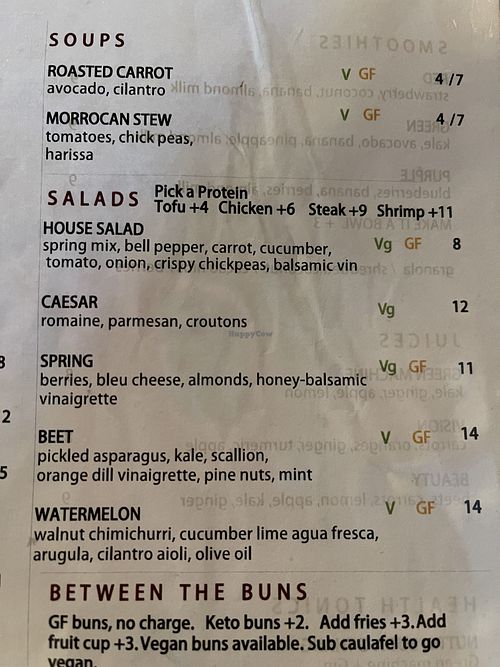 Online menu is outdated. This is the current menu as of July 2022. V = vegan  at The Wild Hare in Stillwater