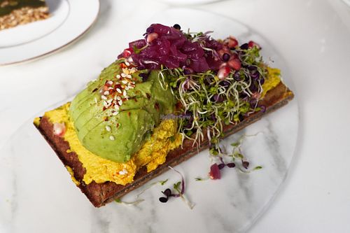 Savory Waffle at Oslo Raw Frogner in Oslo