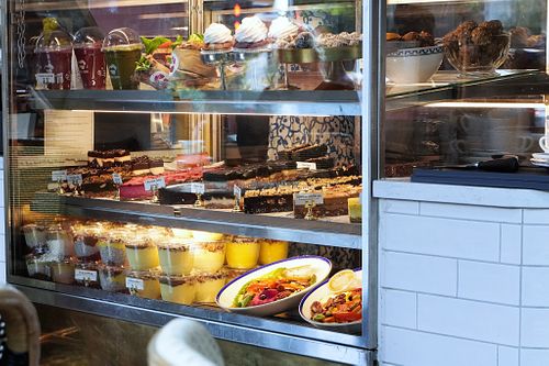 Display case at Oslo Raw Frogner in Oslo