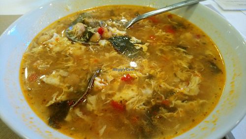 Deliciosa sopa de verduras at El Vergel - Paseo de la Florida in Madrid