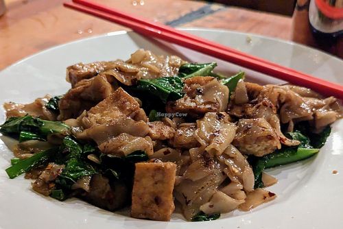 Pad see iew, request it vegan at Bangrak Market in Seattle