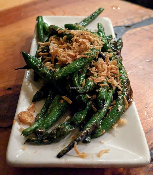 Green beans at Bangrak Market in Seattle