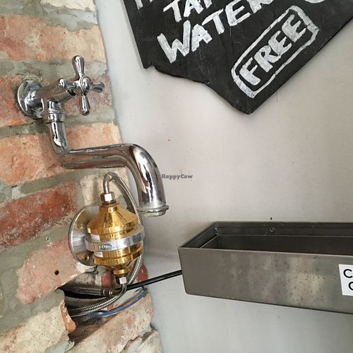 free tap water! at Jivamukti Canteen in Berlin