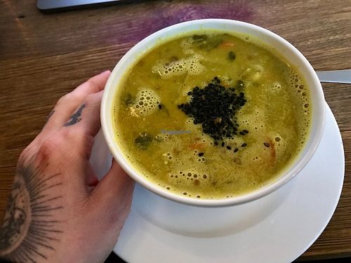 soup of the day at Jivamukti Canteen in Berlin