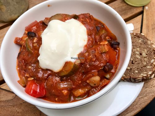 ";love"; ratatouille (spicy) at Jivamukti Canteen in Berlin