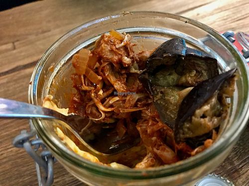 pulled jackfruit & potato salad at Jivamukti Canteen in Berlin