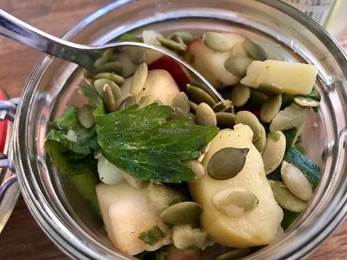 potato salad at Jivamukti Canteen in Berlin