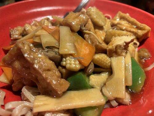 Tofu & Vegetables on Pan Fried Noodles  at Nudo Noodle House in Newcastle Upon Tyne