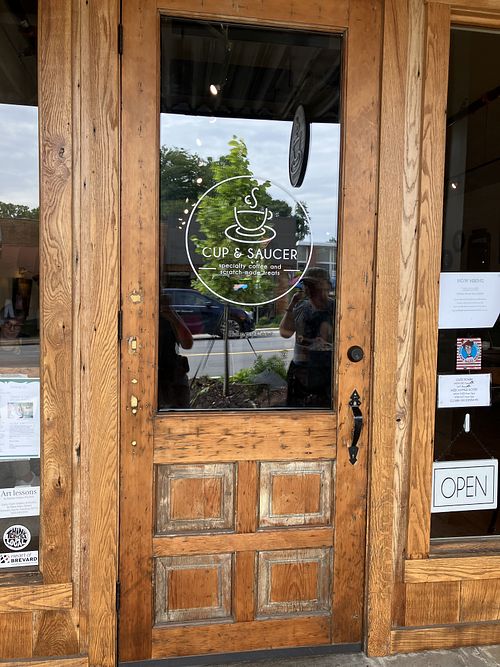 Cup & Saucer Brevard North Carolina Coffee & Tea HappyCow