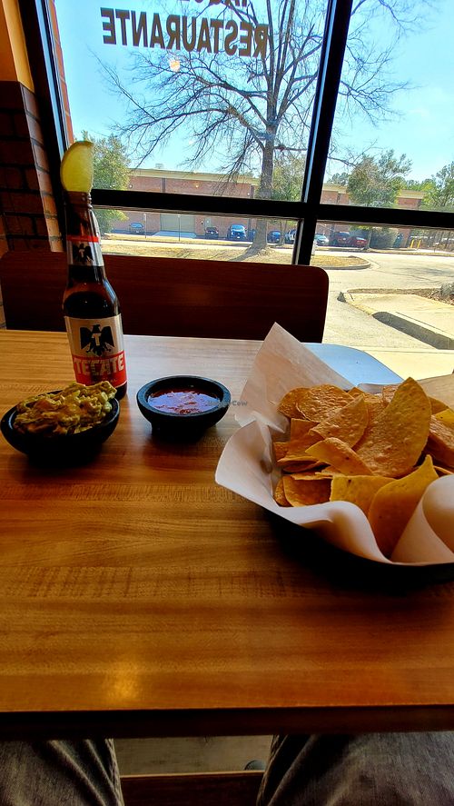 Chips, salsa, and guacamole were superb! at La Cabaña in Henrico