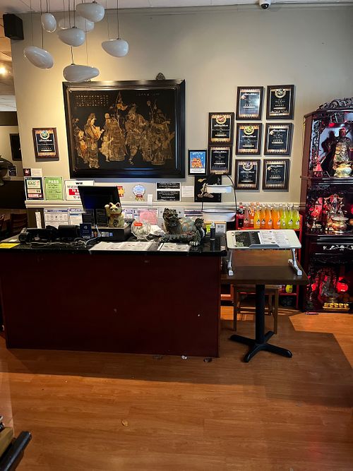 Wall of awards.  at Wild Pepper in San Francisco