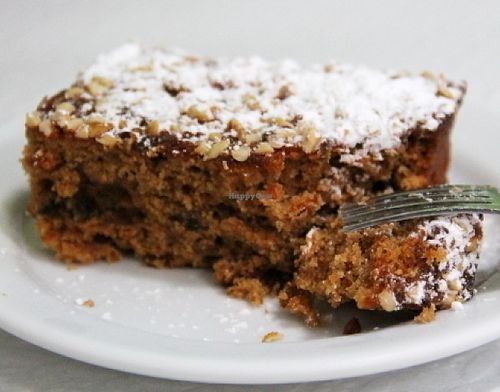 Carrot cake was very fulfilling.  at Oasis Vegetariano - Marques de Sa da Bandeira in Lisbon