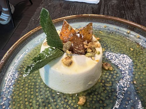 panacotta vegan  at Punk Pasta in London