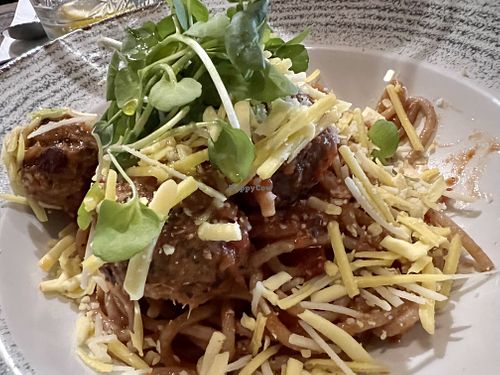 meatball spaghetti 🍝  at Punk Pasta in London