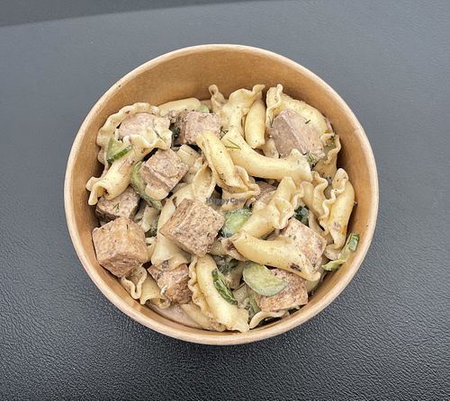 Jerk tofu pasta salad   at DayDream by Flora Fromage in Calgary