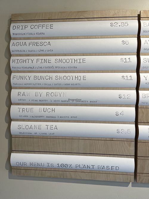 Menu page 1  at DayDream by Flora Fromage in Calgary