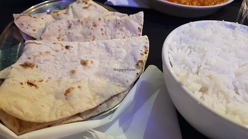 Chapatis and boiled rice #Veganuary at The Raj in York