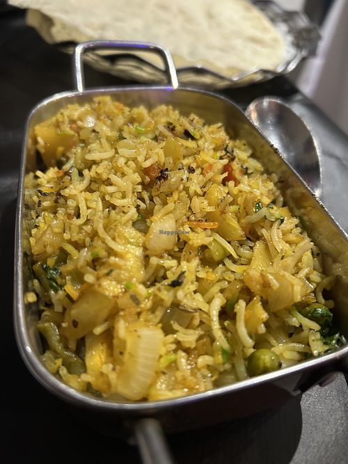 Vegetable pilau  at The Raj in York