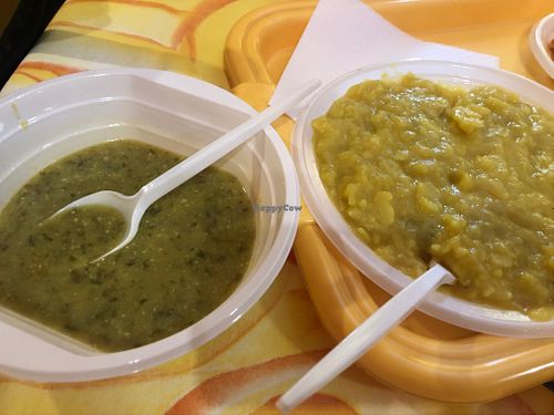 daily soup and som kind of potatoes at Klub Makrovega in Rijeka