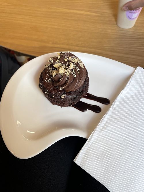 Chocolate cake   at Freddy's Cafe in Kolding