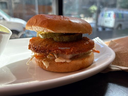 Nashville hot "chicken” sandwich   at Native Foods - The Loop in Chicago