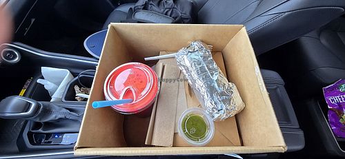 Salad, Vegetarian Sandwich and Juice at Glover Street Market in Twisp