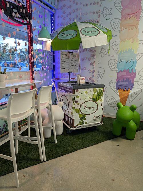 Interior at Origamy Gelato in Sunrise