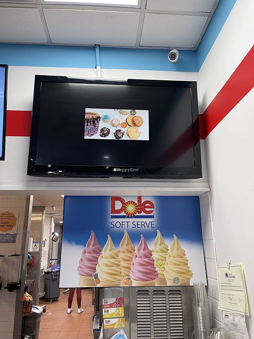 Pineapple, cherry, pomegranate, orange, and lemon Dole Whip options   at Defiant Cookie Dough in Chesterfield