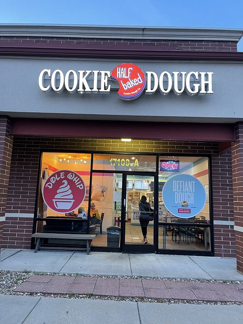 Signage  at Defiant Cookie Dough in Chesterfield
