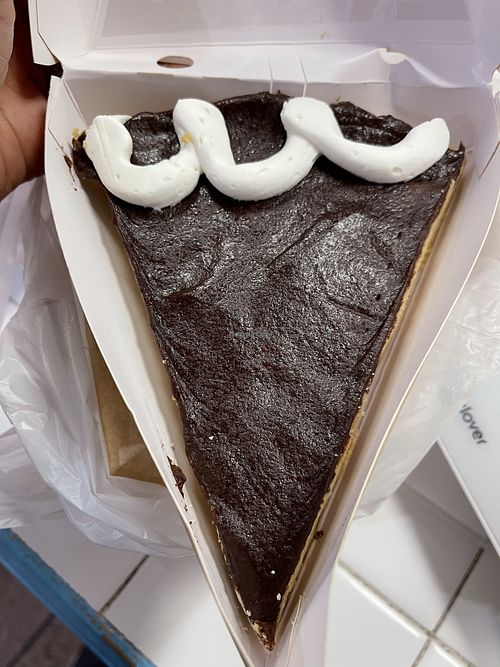 GFV raw Brownie Batter cookie slice  at Defiant Cookie Dough in Chesterfield