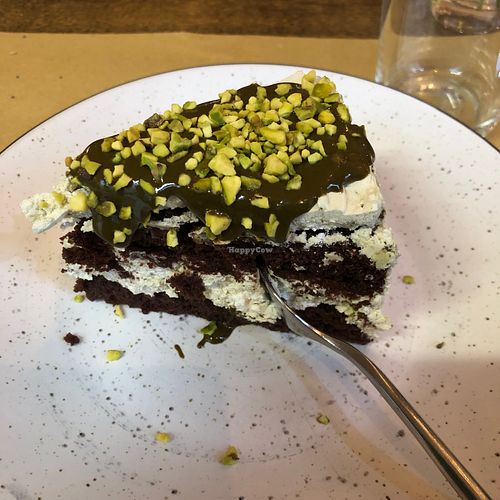 Pistachio and chocolate cake. Delish at aTipico in Palermo