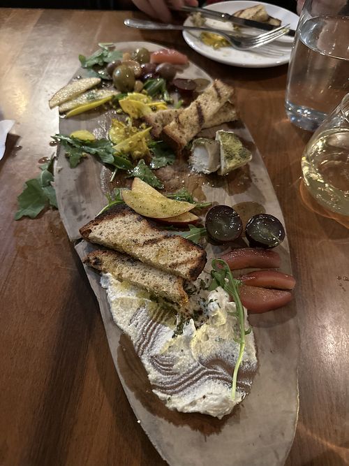 Vegan cheese platter   at Plant in Asheville