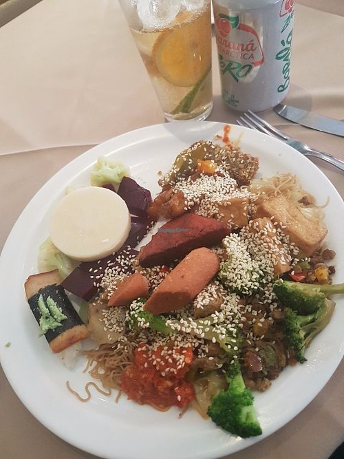 I love Lotus. This big plate of food was R$25 at Lotus Vegetariano in Sao Paulo