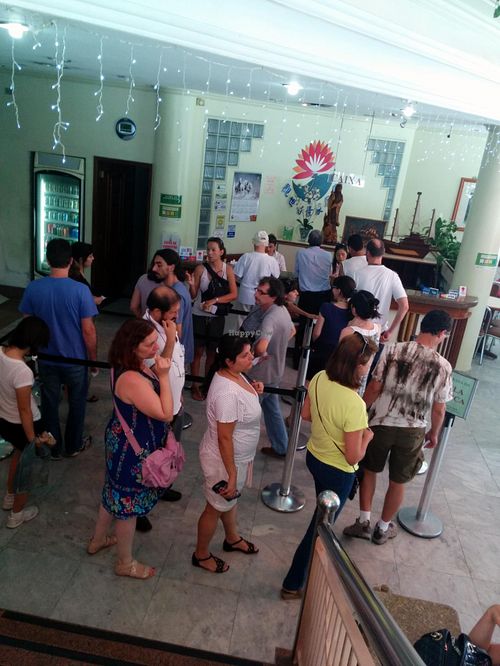 The queue to pay and exit can be horrific. at Lotus Vegetariano in Sao Paulo