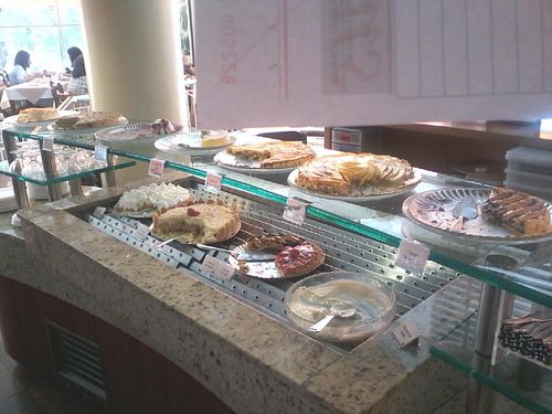 buffet desserts at Lotus Vegetariano in Sao Paulo