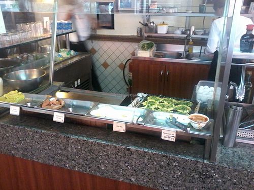 buffet at Lotus Vegetariano in Sao Paulo