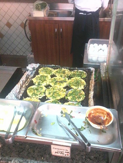 buffet at Lotus Vegetariano in Sao Paulo