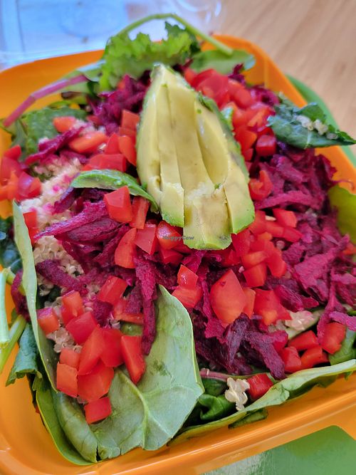 Superfood salad. Quinoa was very dry and hard 😔 at Plant Power Fast Food in Hollywood