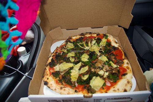 Viva Verde pizza (comes vegan)  at Pizza Bruno in Orlando