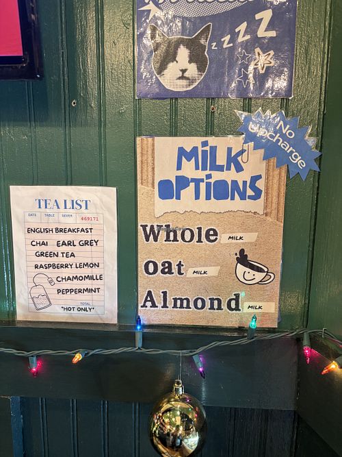 No upcharge for almond or oat milk   at The Mason Jar Coffee & Gelato in Helen