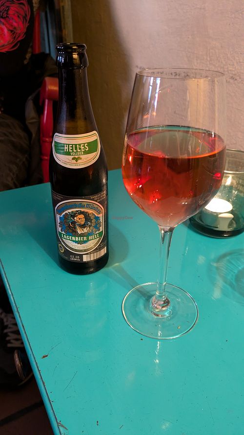 Light beer & rosé at Cafe Lozzi in Munich